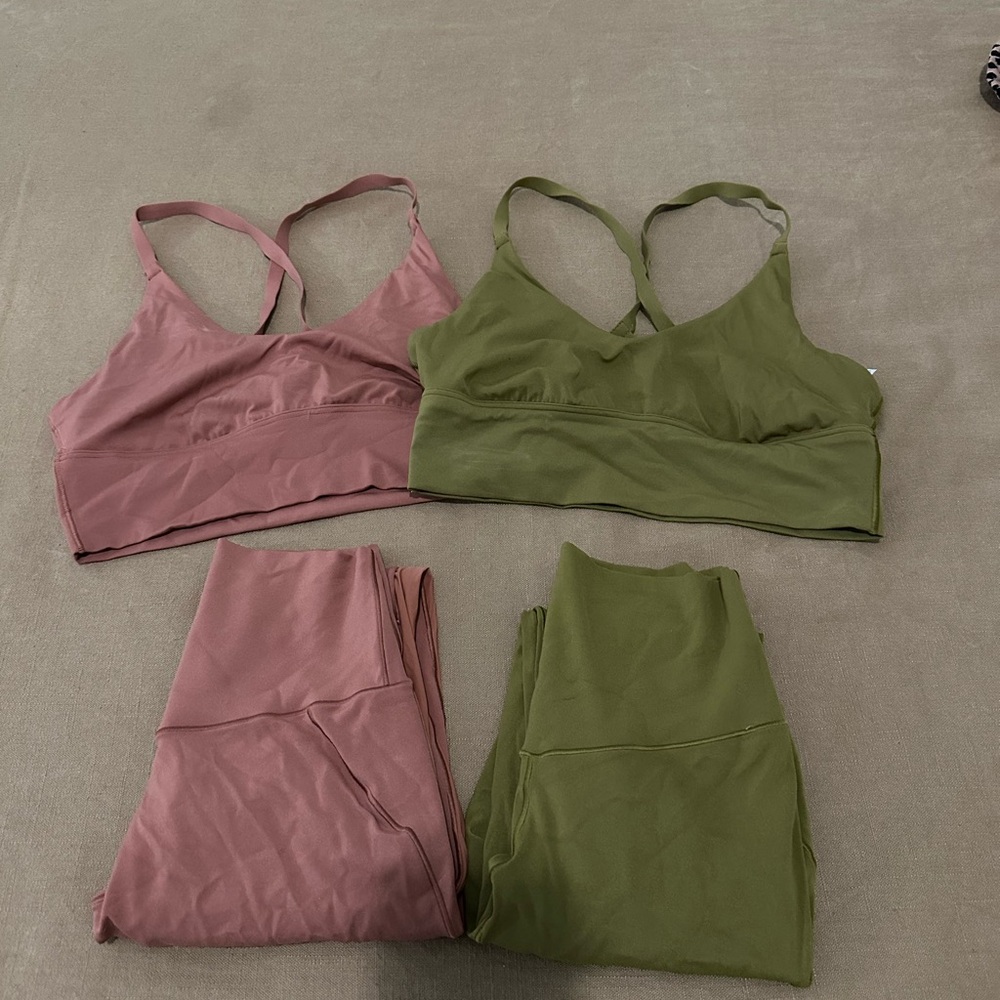 ❤️SOLD❤️2 Aerie offline sheer leggings sets